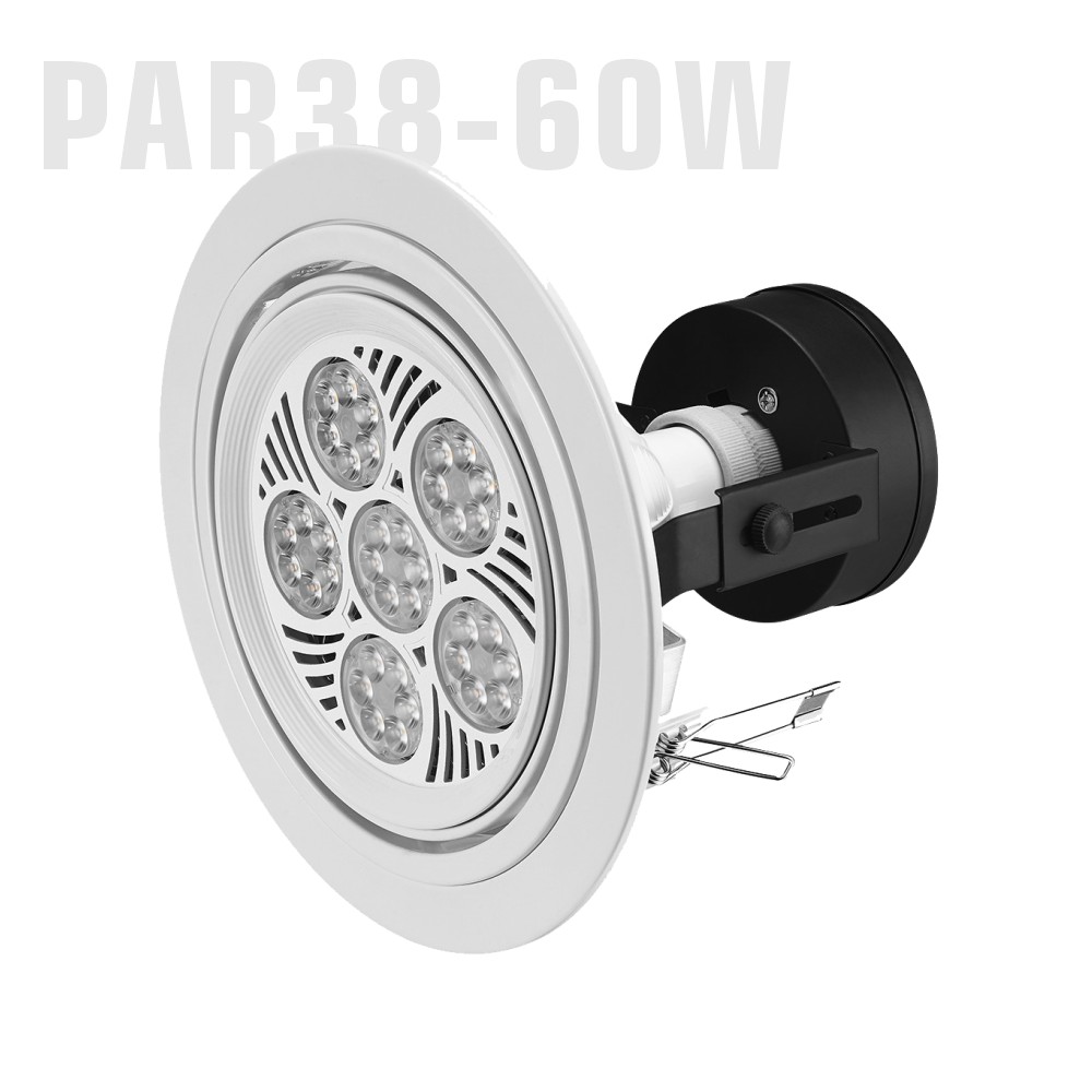 45W 60W Black E26 E27 PAR 38 Track Mounted Luminaries Light ETL Track Head LED PAR38 Track Light for Jewelry/clothing/shoe/chain store